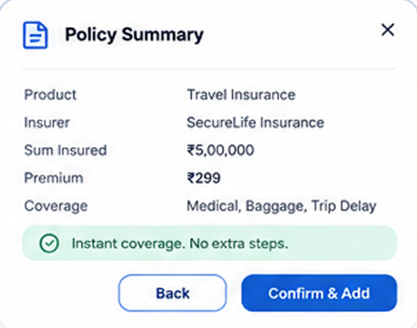 FT Embedded Insure policy summary
